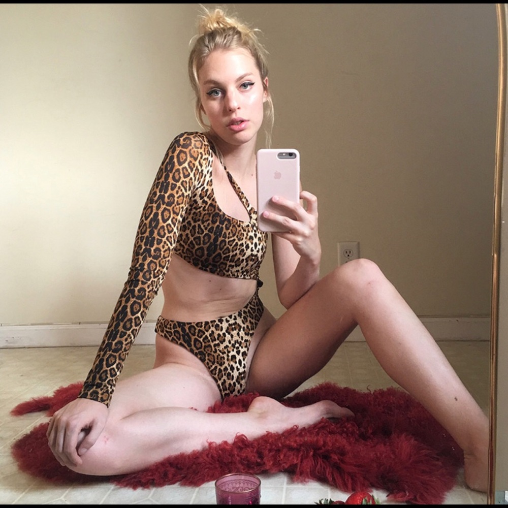 Cheetah Cutout Bodysuit